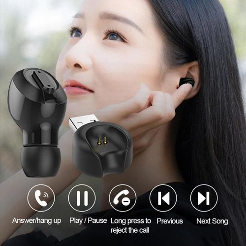 T1 Mini Wireless Bluetooth Earphone Single In-ear Sports Earbud Headset For Android Iphone