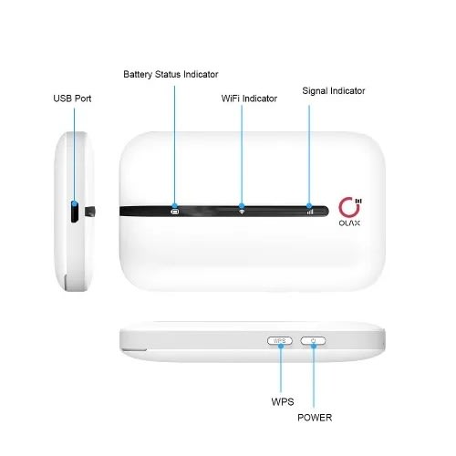 4g+ Lte Mobile Wifi Router With 3,000mah Battery And 150mbps Speed For All Networks.