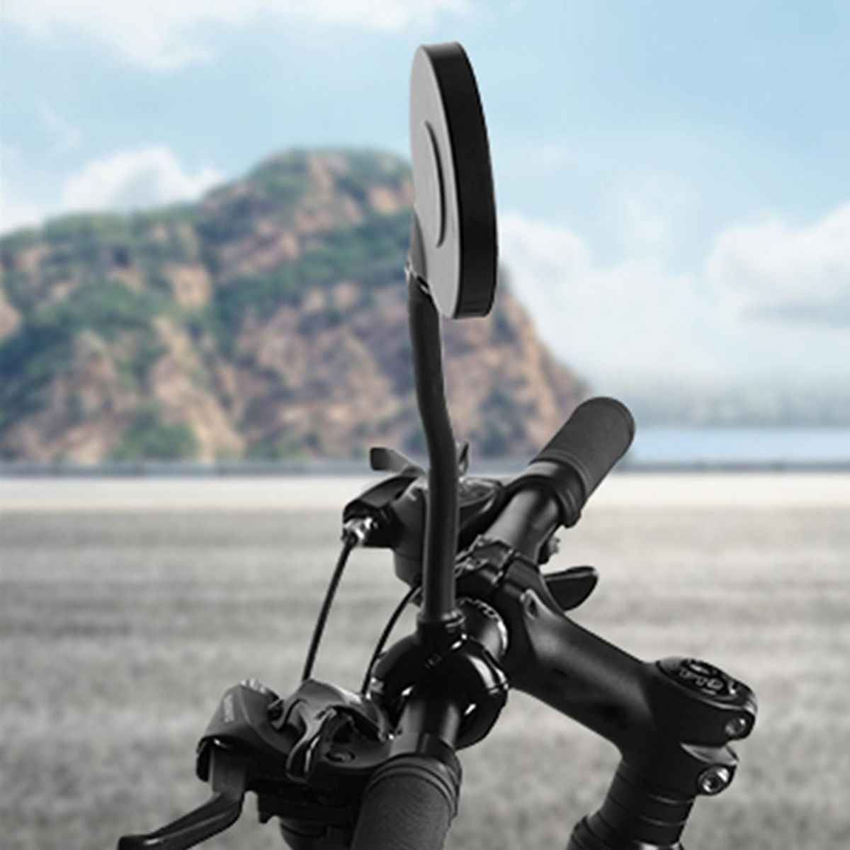 Bicycle Mirror Ergonomic Handle Bicycle Mirror Black