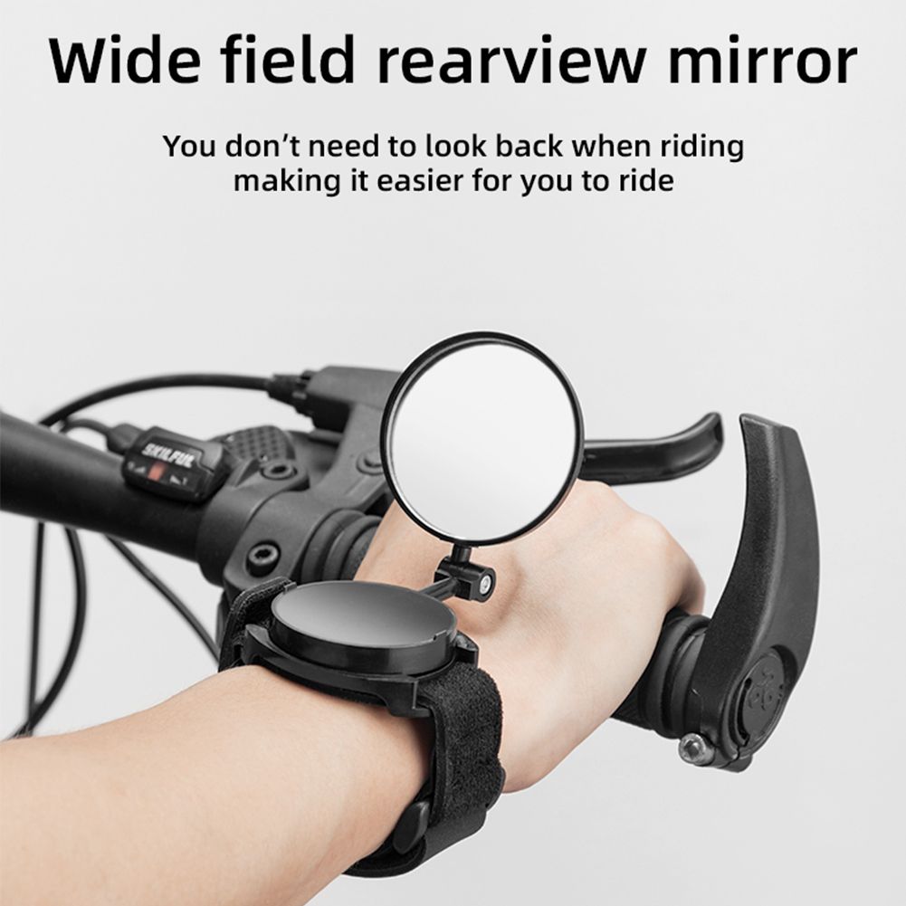 Bike Motorcycle Side Mirrors 360 Rotable Cycling Wrist Cycling Mirror