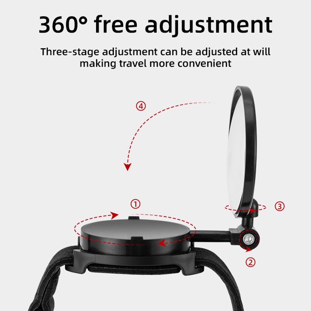 Bike Motorcycle Side Mirrors 360 Rotable Cycling Wrist Cycling Mirror