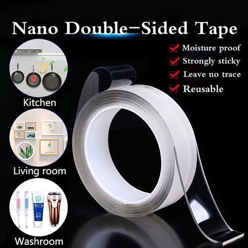 Strong Double Sided Nano Reuseable Magic Adhesive Tape