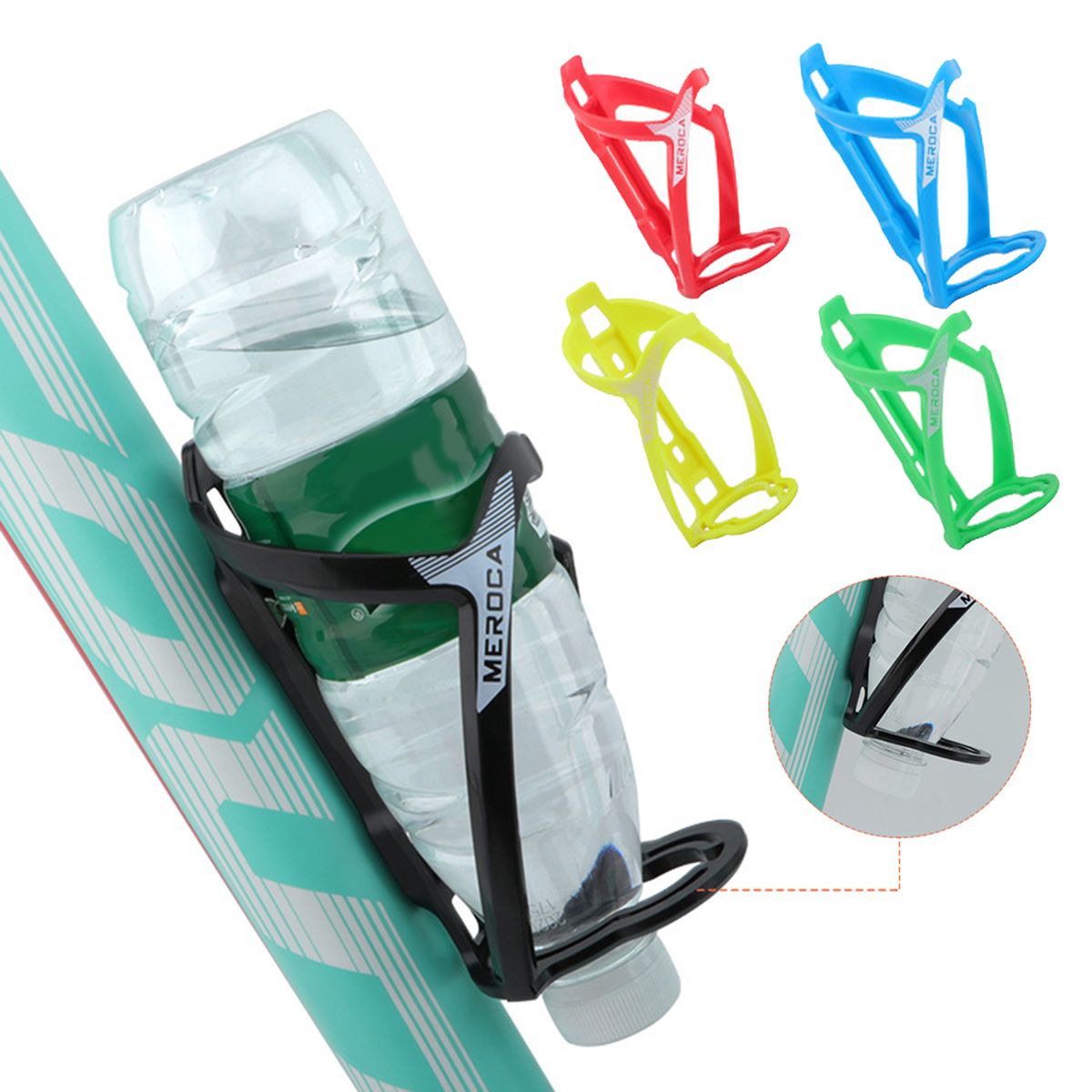 Bike Drink Water Bottle Holder Cup Cages Outdoor Sports Cycling Red