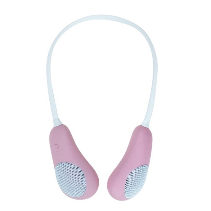Neck Bluetooth Speaker Lightweight Speaker 3D Stereo Sound Pink