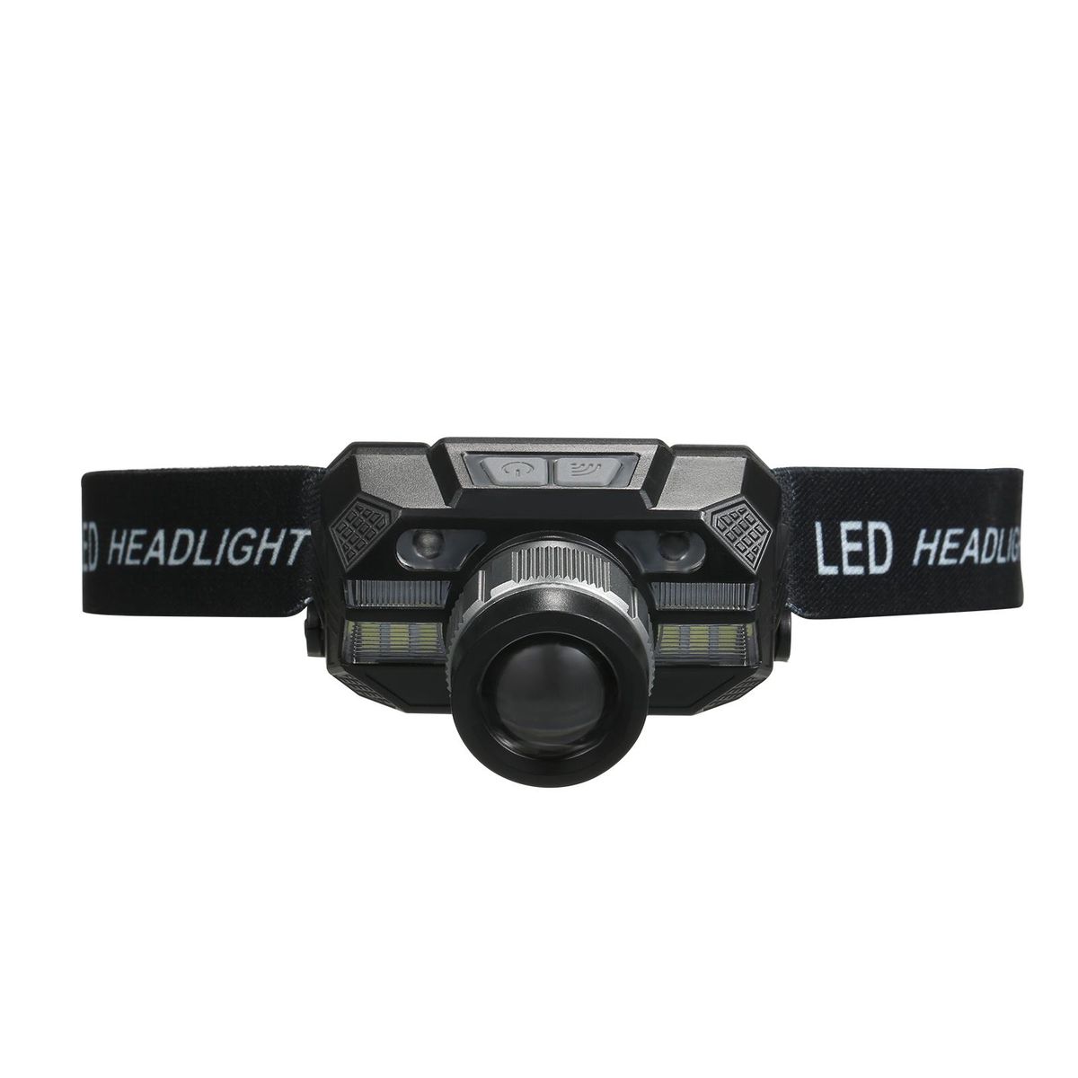 Rechargeable Headlamp LED Flashlights Camping Hiking Head Lamp Smart Sensor Headlight 5 Lighting Modes Adjustable Headband Outdoor Fishing Running Cycling