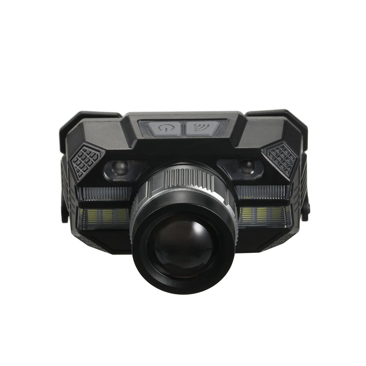 Rechargeable Headlamp LED Flashlights Camping Hiking Head Lamp Smart Sensor Headlight 5 Lighting Modes Adjustable Headband Outdoor Fishing Running Cycling