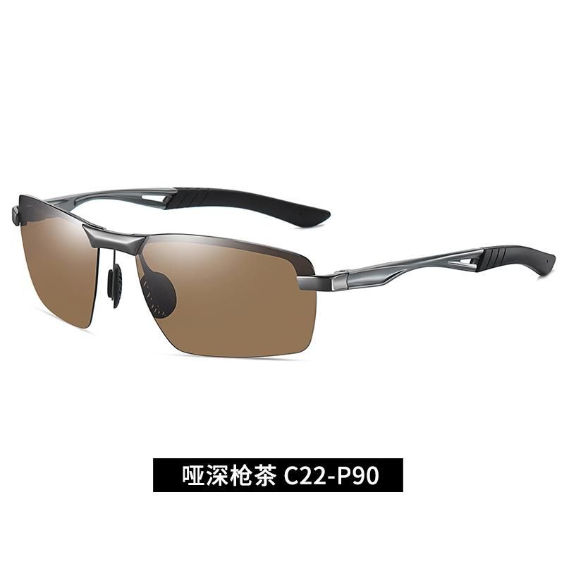 Men'S Sunglasses Half-Frame Polarized Sunglasses P90