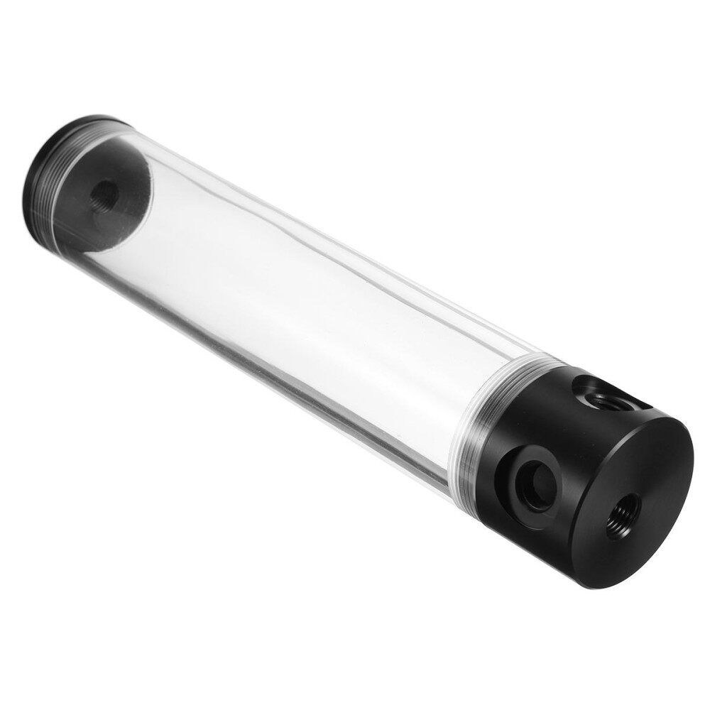 G1/4 T 50mm X 240mm Reservoir Helix Suspension Water Cooling Tank For PC