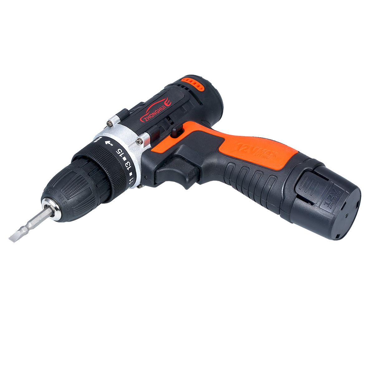 12V Cordless Drill / Driver Kit 1400rpm Variable Speed