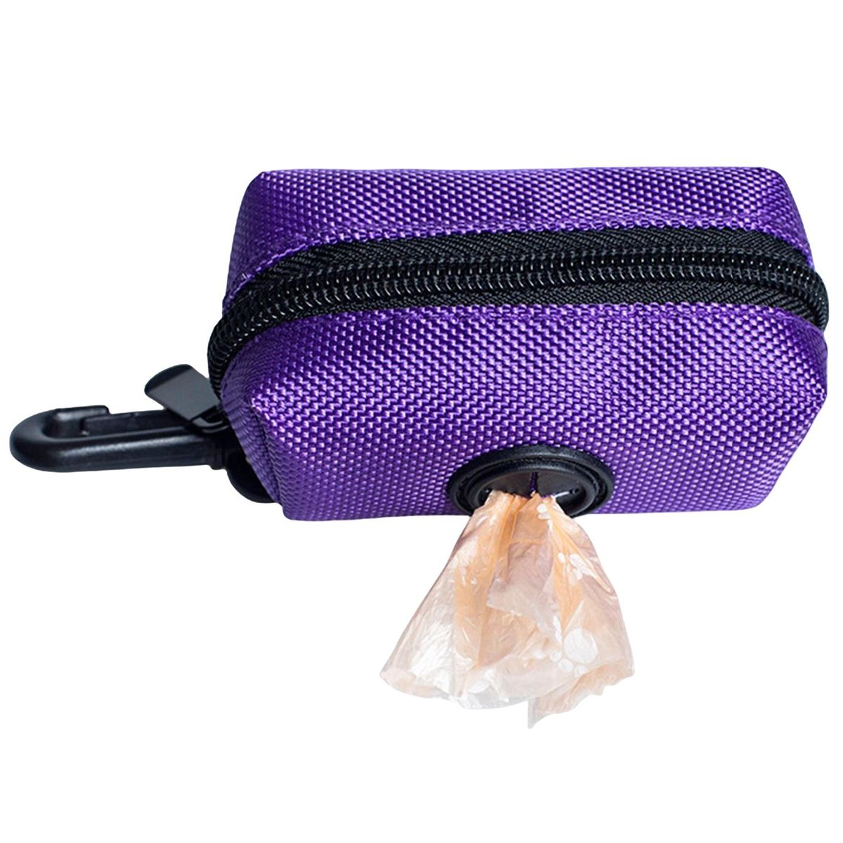 Travel Waste Bag Dispenser Carrier Case For Leash Purple