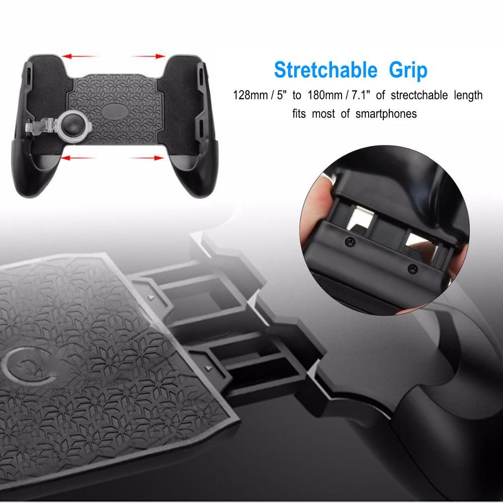 NEWEST PUBG Triggler Phone Controller 4 In 1 Gamepad With D9 Fire Key Mouse Click Sense No Lock Screen High Quality PUBG Joystick  WWTTT