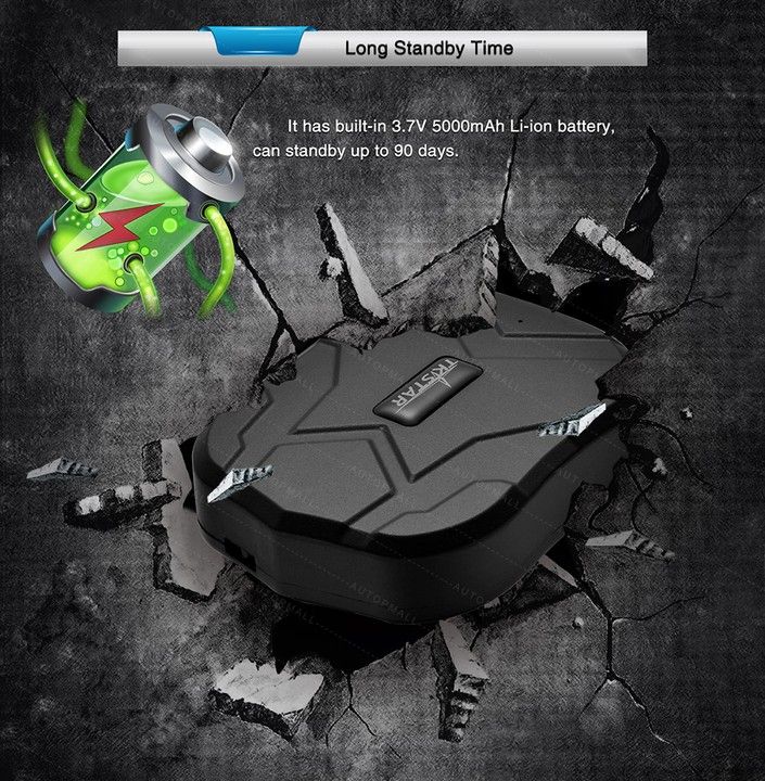 Wireless Car Tracker; 90days Standby; Free Online Tracking