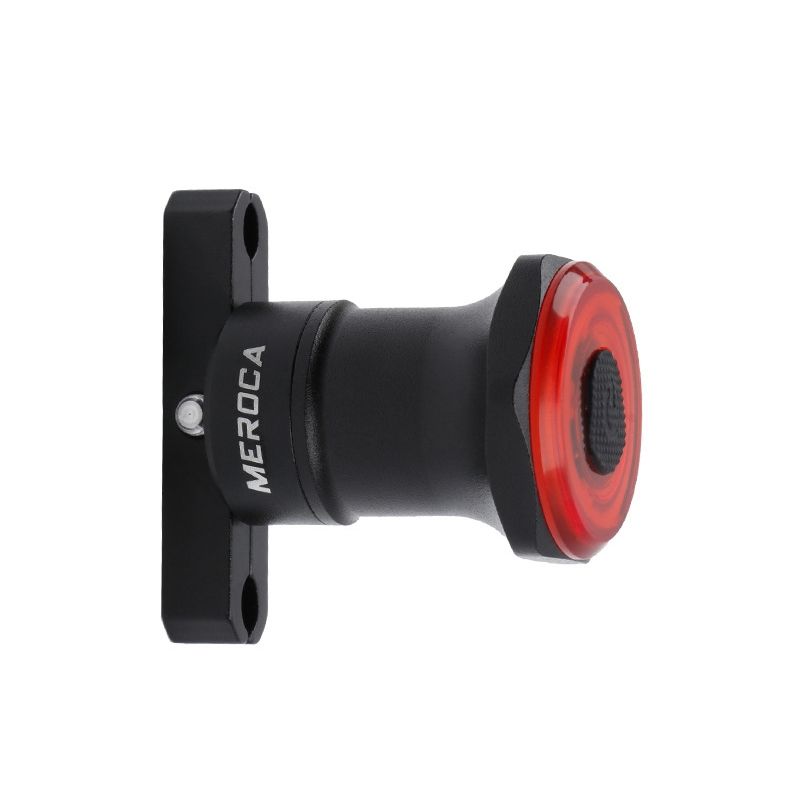 Smart Sensor Brake Tail Light Mountain Bike Light USB Charging Road Bike Night Riding Tail Light, Color:Seat Cushion Installation Black