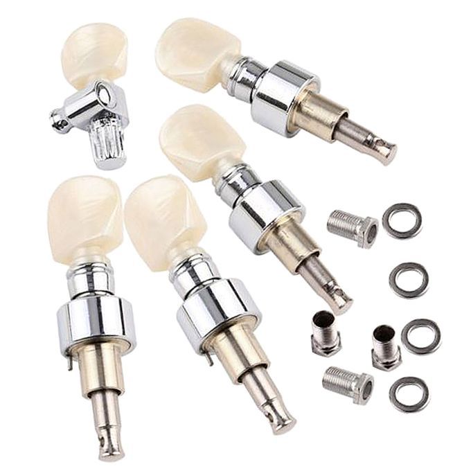5String Banjo Pearled Button Tuning Pegs  Machine Heads 5Pcs
