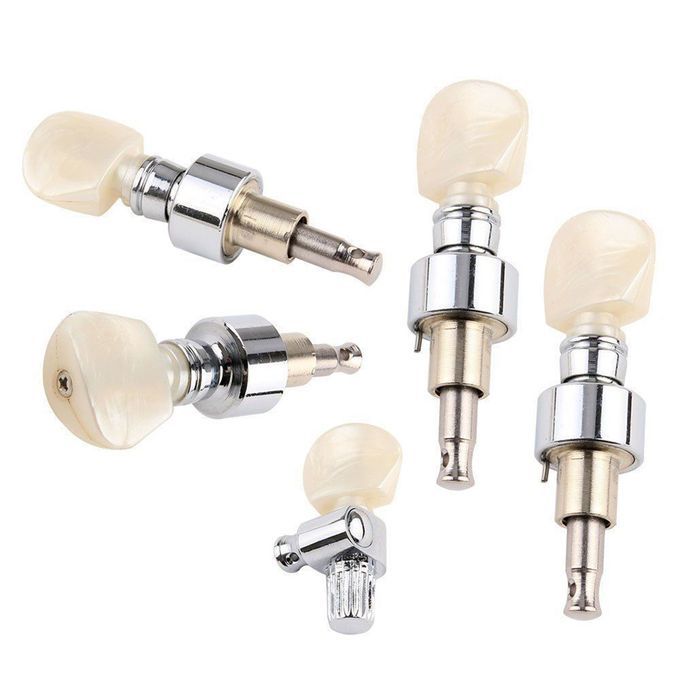 5String Banjo Pearled Button Tuning Pegs  Machine Heads 5Pcs