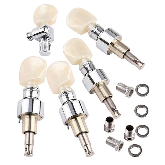 5String Banjo Pearled Button Tuning Pegs  Machine Heads 5Pcs