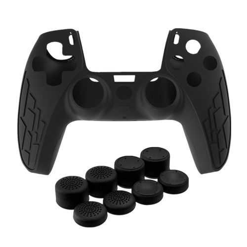 PS5 AntiSlip Silicone Sleeve Case Skin Covers For PS5 Controller Black