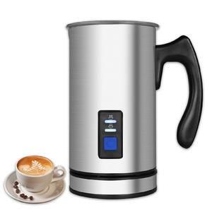 Electric Milk Frother Stainless Steel Milk Steamer Automatic Milk Heater Hot/Cold Coffee Foamer For Latte Cappuccino Chocolate