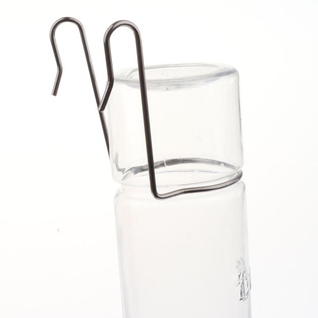 Bird Parrot Cage Water Drinker With Clips Waterer For Finch Canary S