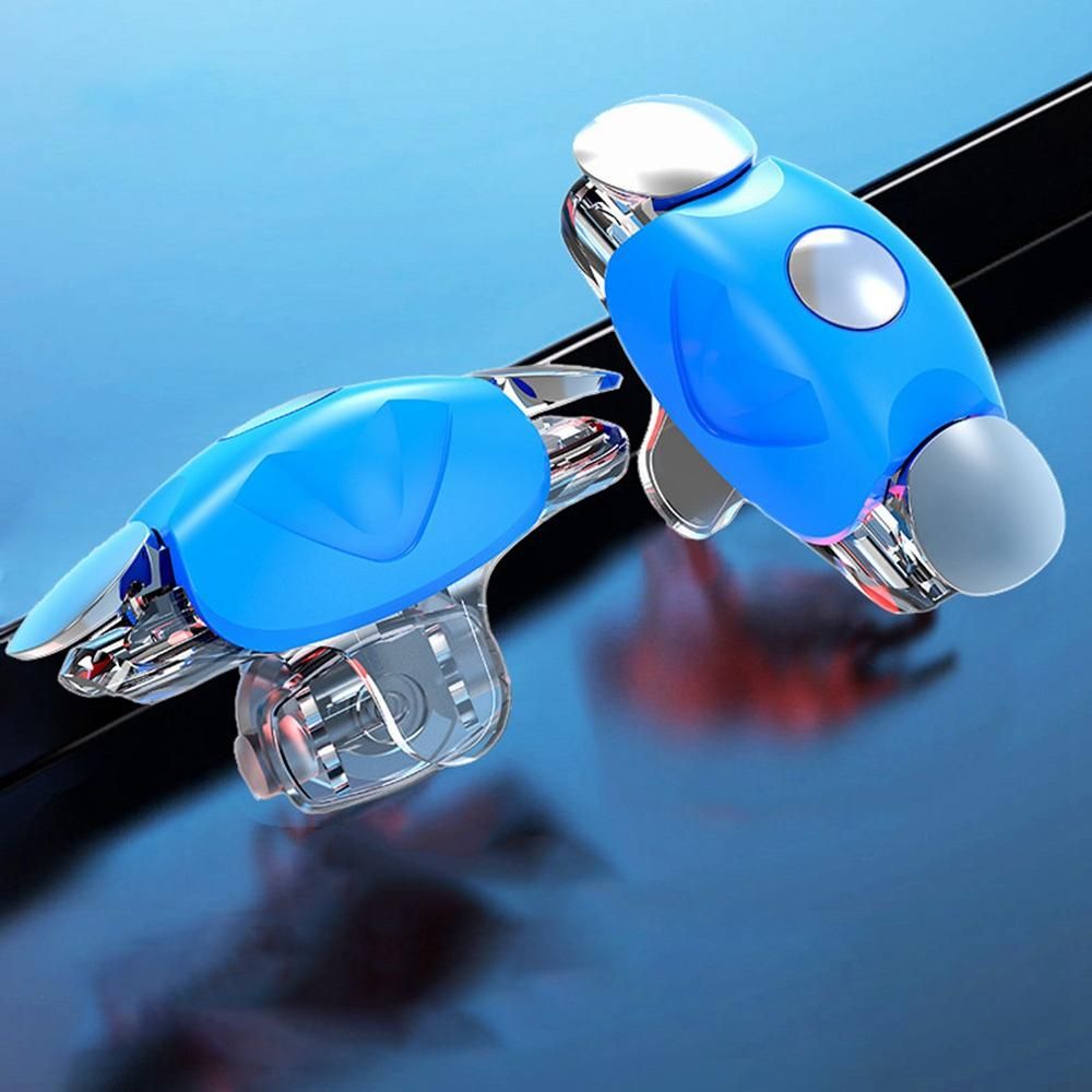Mobile Phone Game Button Smart Phone Game A10 Mobile Game Controller Trigger Shooter for iPhone/Android / Pubg,Blue