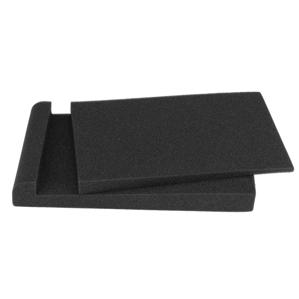 2Pcs Studio Speaker Acoustic Isolation Foam Pads Isolator 30x17x4cm