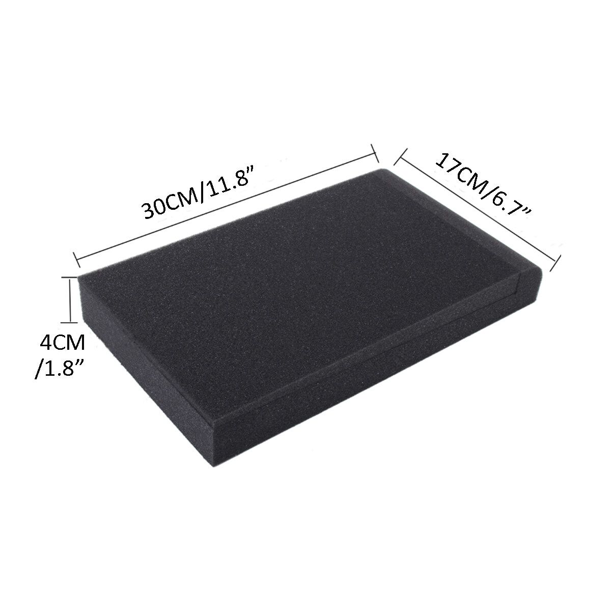 2Pcs Studio Speaker Acoustic Isolation Foam Pads Isolator 30x17x4cm