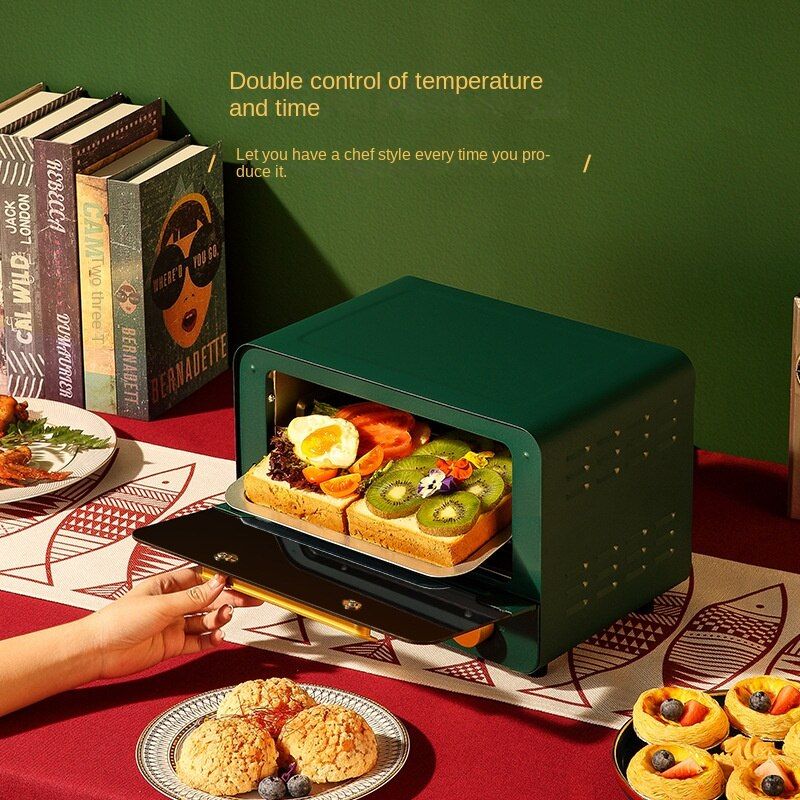 12L Household Mini Oven-Gold Green