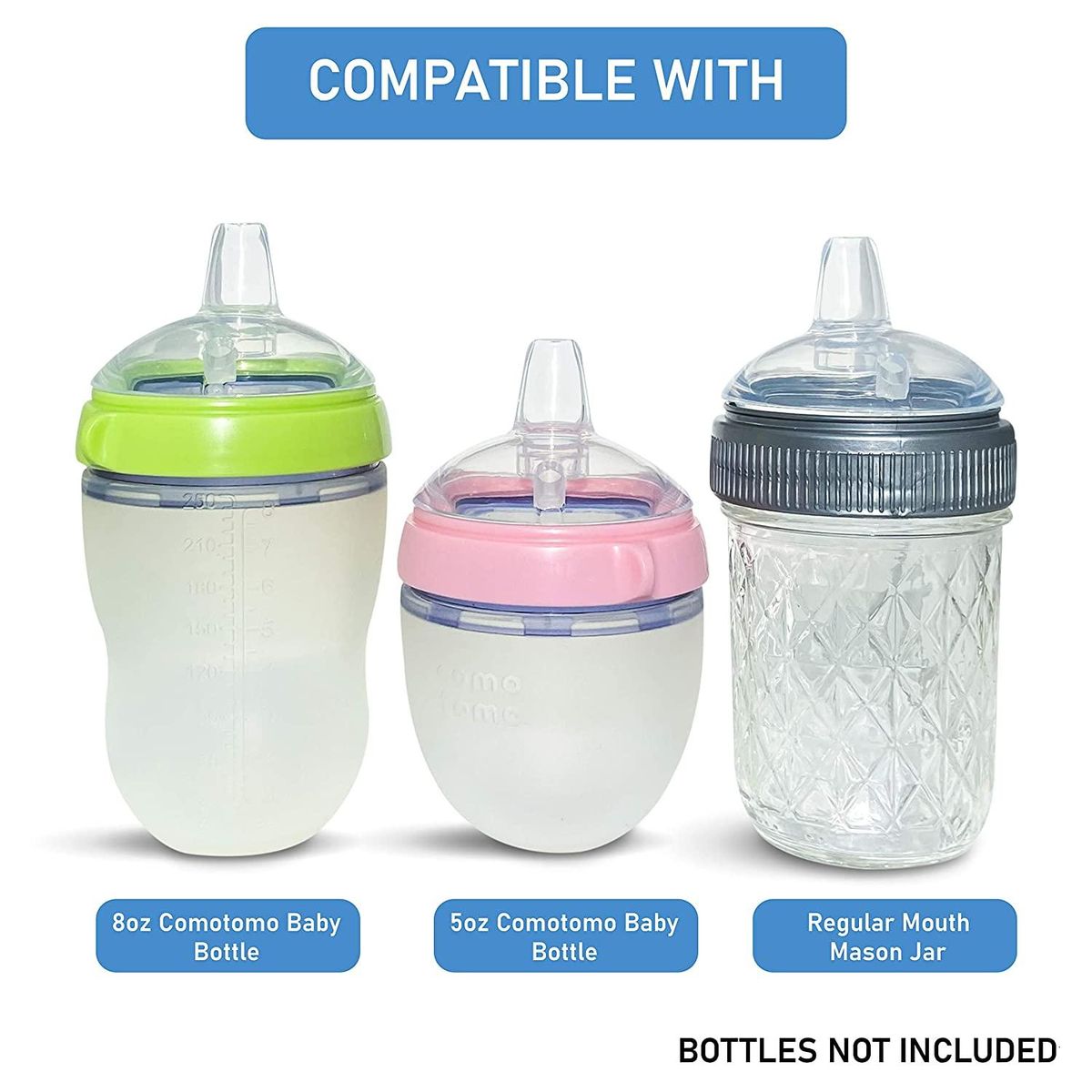 2pcs Sippy Spout Nipples for Baby and for Baby Easy To Clean Spill-Proof 7CM Diameter