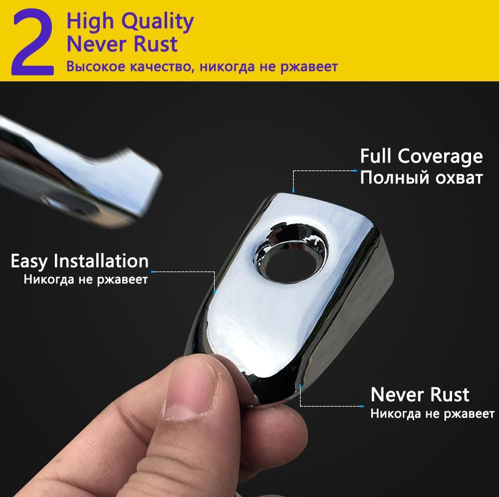 Chrome Handles Cover Trim for Toyota Camry XV40 2007 2008 2009 2010 2011 Catch Cap Car Accessories Stickers Auto Styling Handle