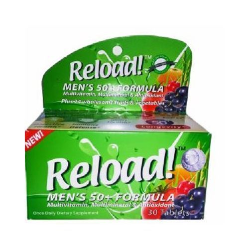 Reload! Men's 50+ Formula Multivitamin, Multimineral X30