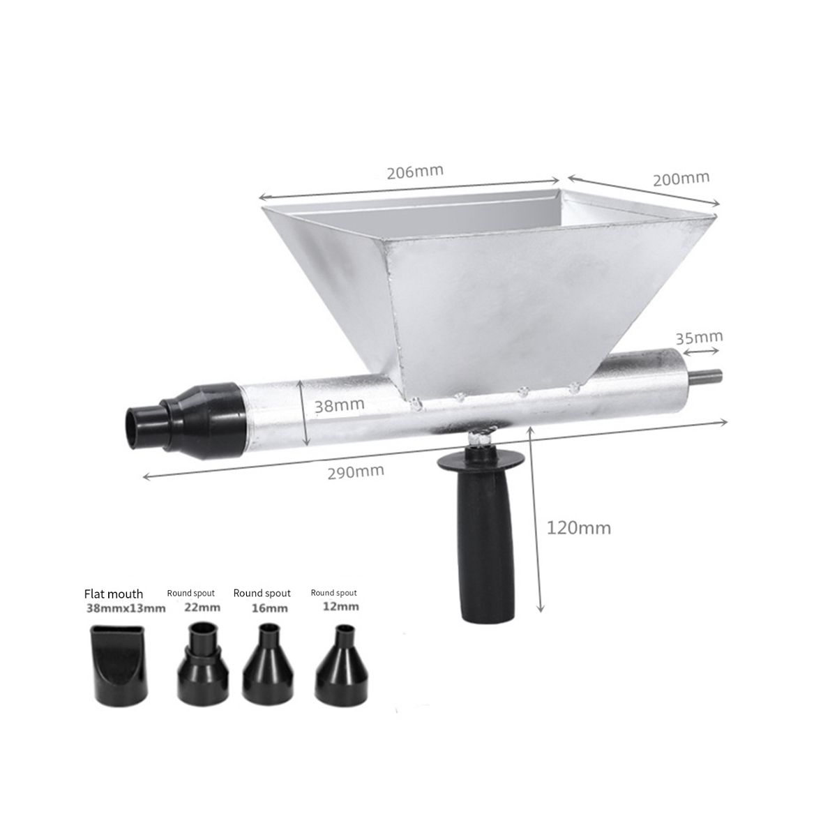 Mortar Pointing Grout Tool Cement Caulking (Without Electric Drill)