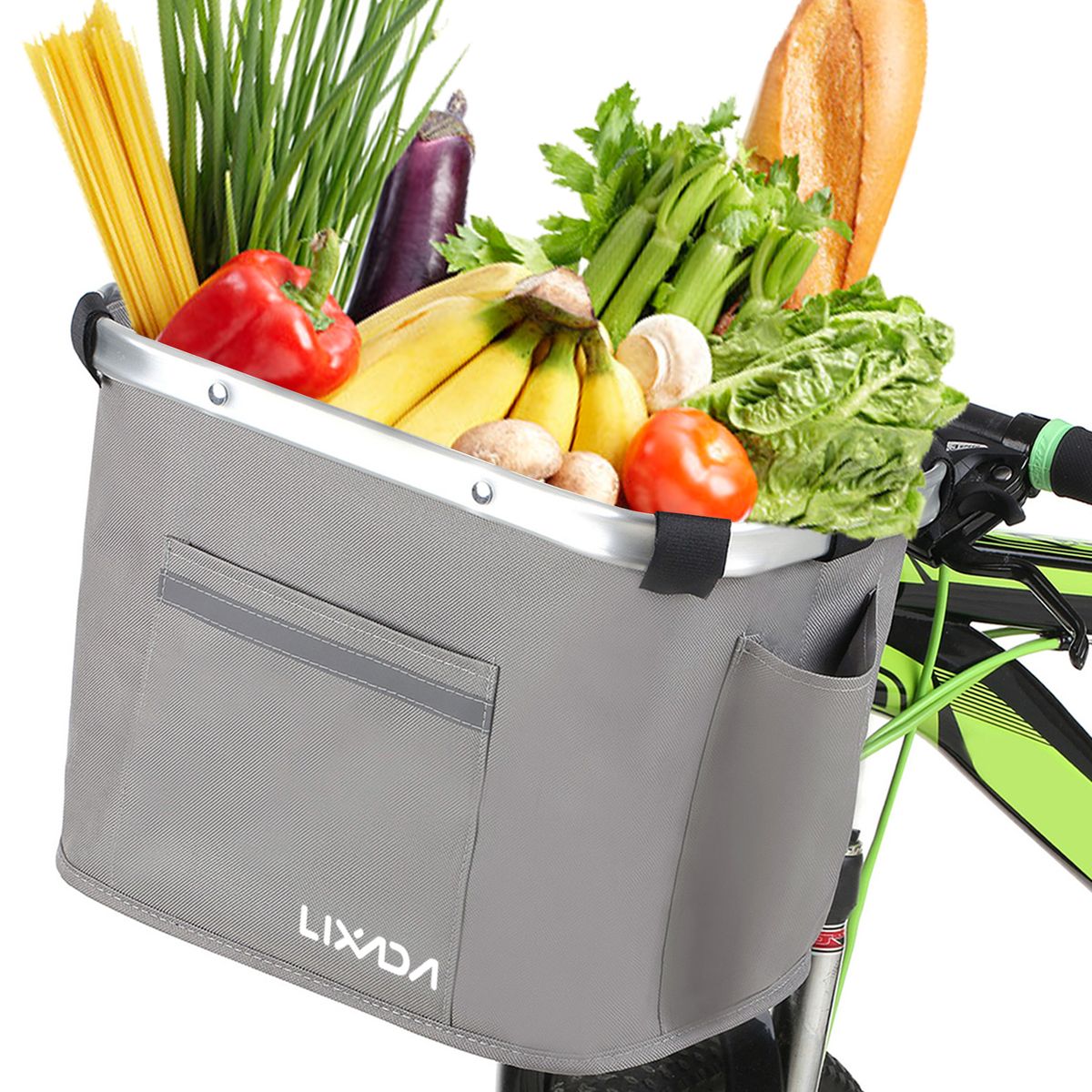 Lixada Collapsible Bike Basket Bicycle Handlebar Front