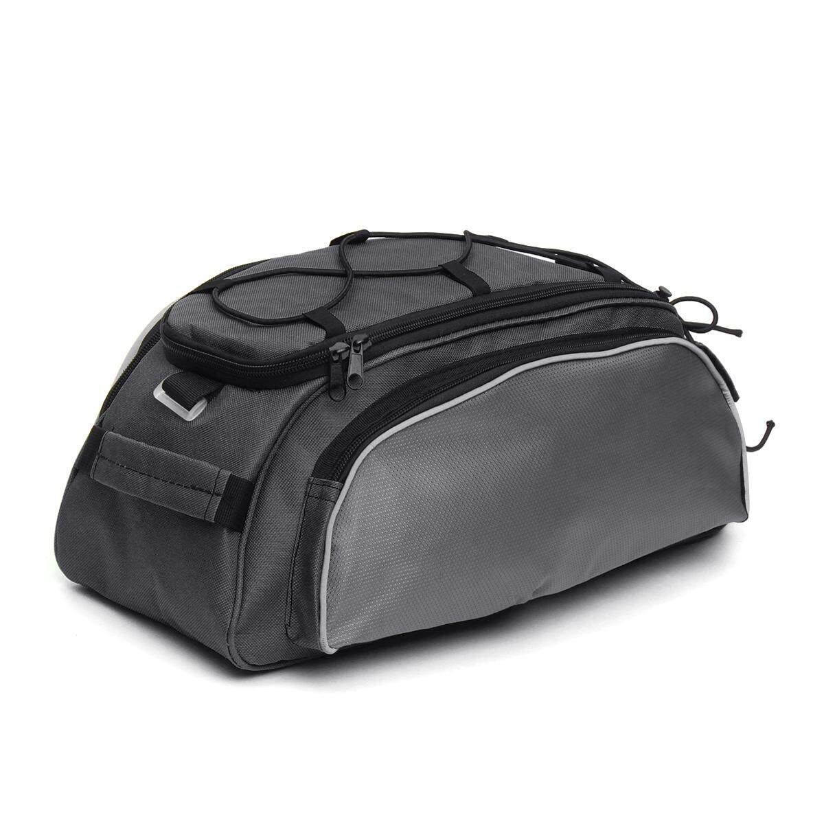 Cycling Bicycle Bike Storage Pannier Saddle Rack Rear Seat Bag Shoulder Handbag Grey
