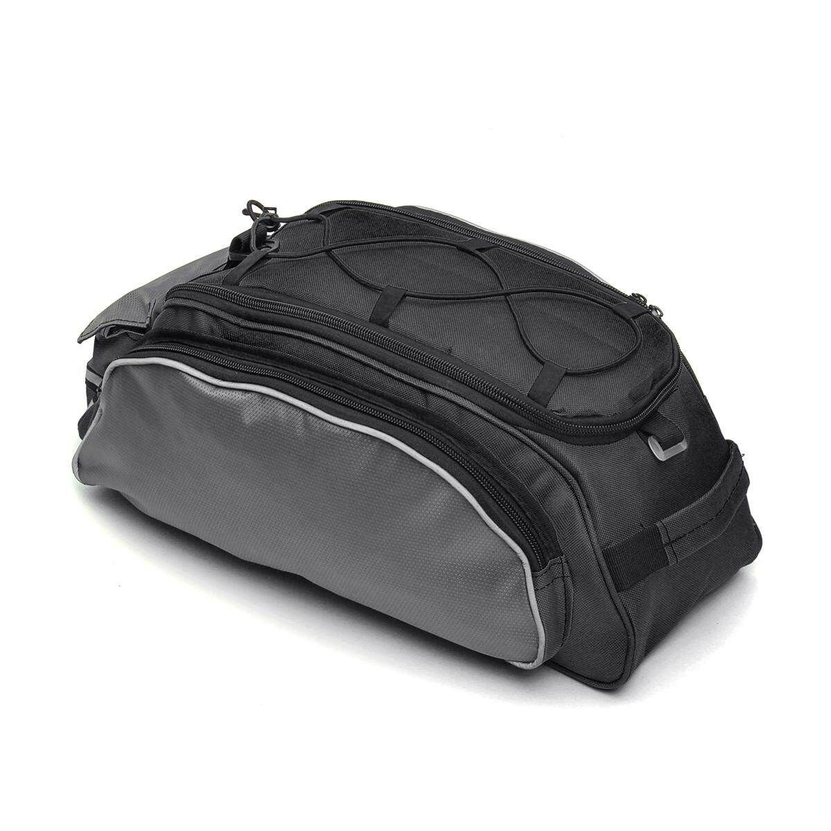 Cycling Bicycle Bike Storage Pannier Saddle Rack Rear Seat Bag Shoulder Handbag Grey