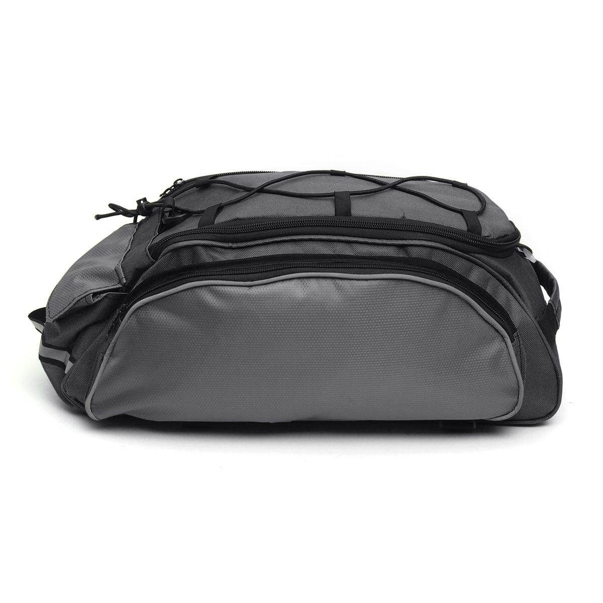 Cycling Bicycle Bike Storage Pannier Saddle Rack Rear Seat Bag Shoulder Handbag Grey