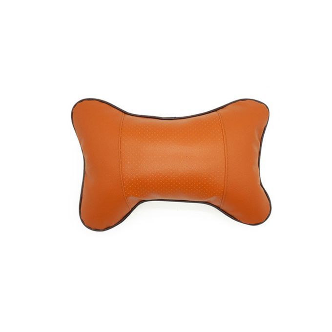Universal Neck Pillow Case Headrest Seat Cushion Solid-Brown