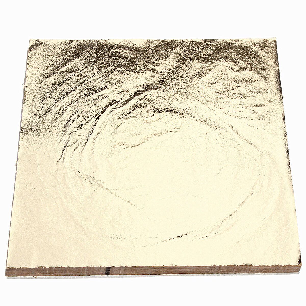 300 Sheets 14x14cm Gold+Silver+Copper Leaf Gilding Art Craft DIY