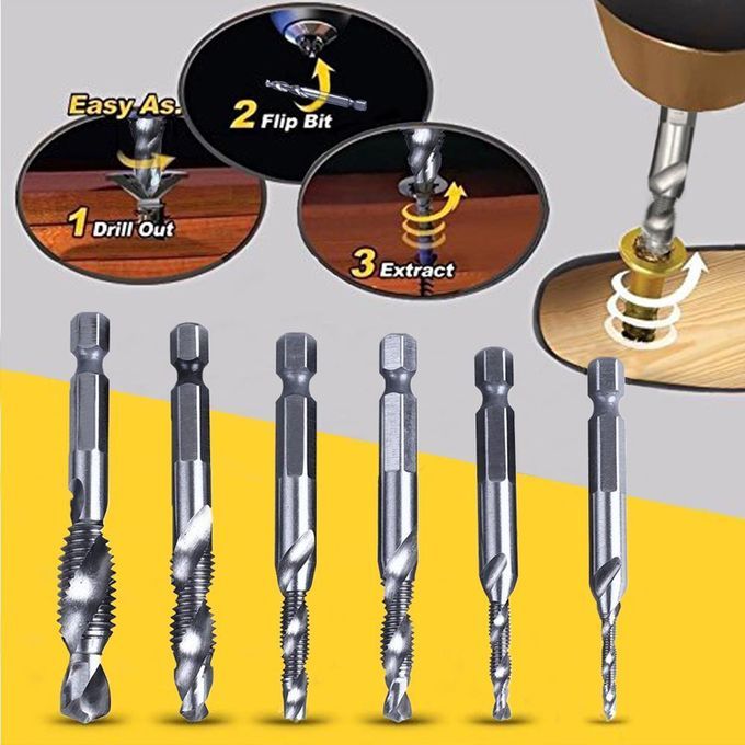 HSS High Speed Steel Thread Spiral Screw Drill Bits