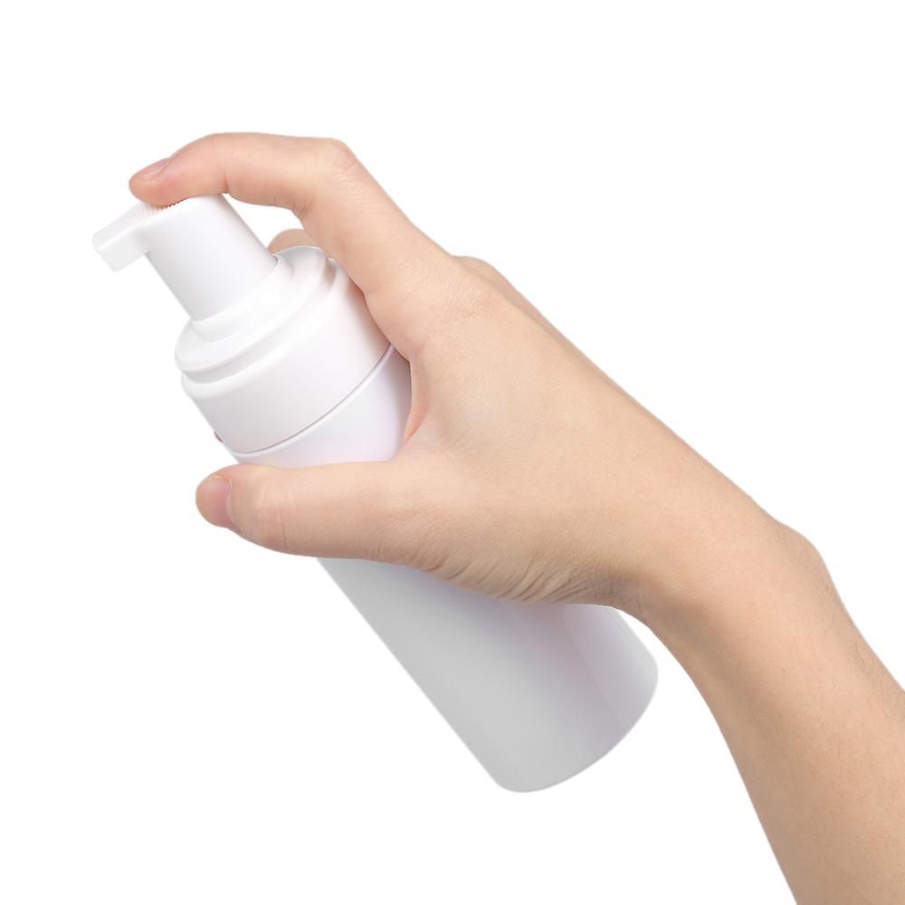 1pc 150ML(5.2oz) Foam Bottle Mousse Soap Foaming Pump Bottle Plastic White Empty Refillable Portable Travel