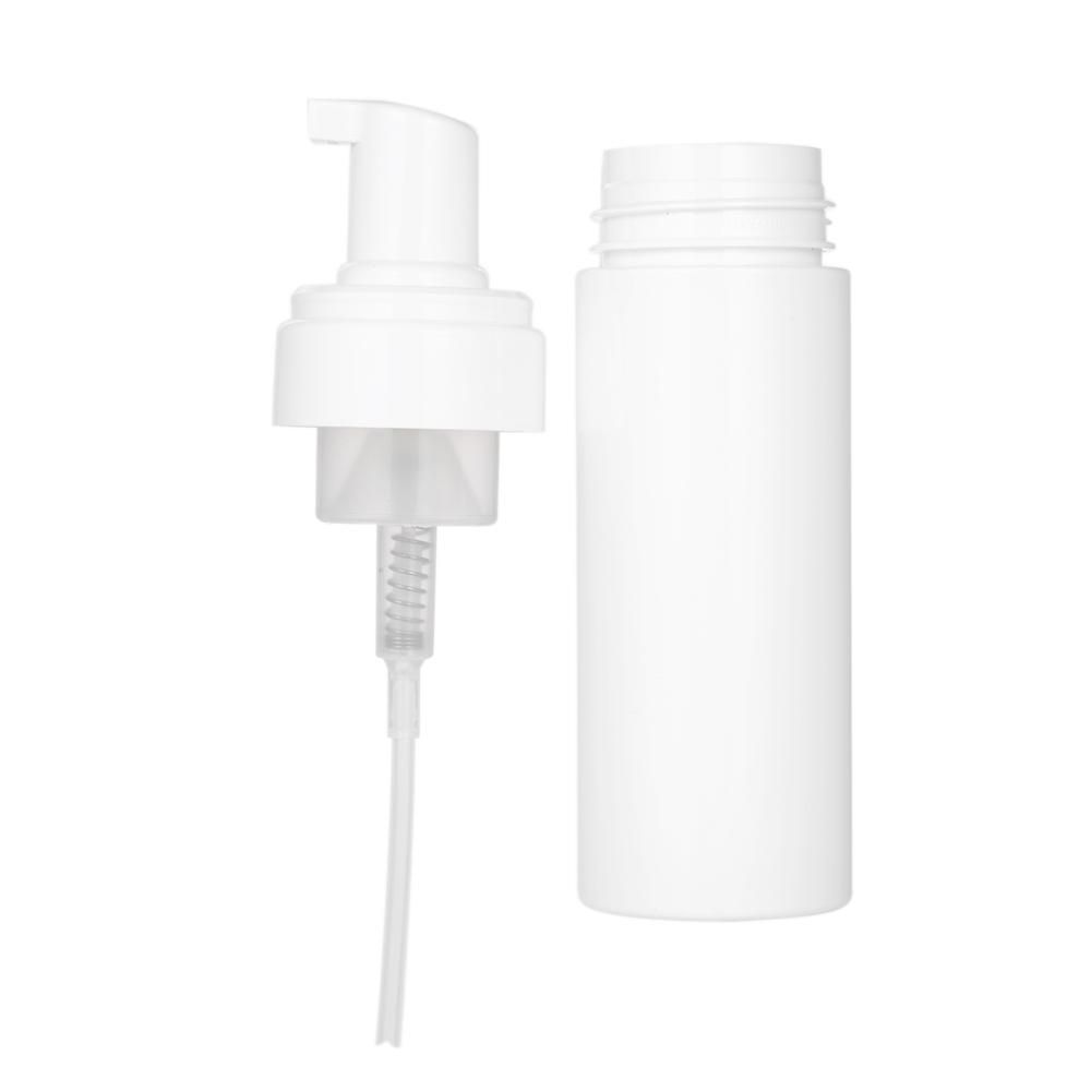 1pc 150ML(5.2oz) Foam Bottle Mousse Soap Foaming Pump Bottle Plastic White Empty Refillable Portable Travel