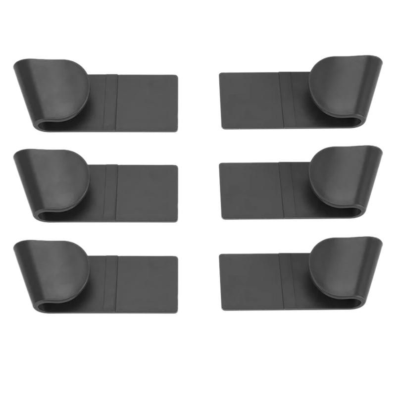 6Pcs Pot Rack Storage Kitchenware Spoon Rack Free Hole Wall