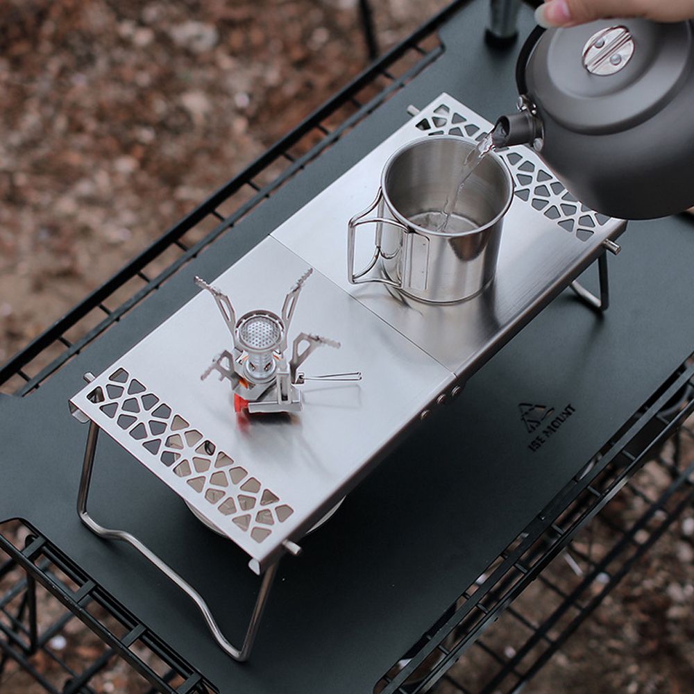 Stainless Steel Outdoor Camping Table Lightweight Folding