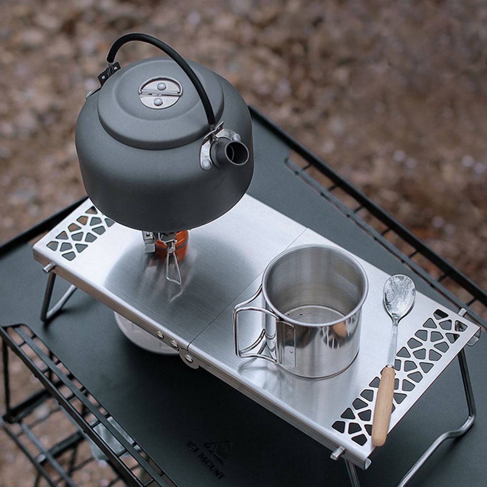 Stainless Steel Outdoor Camping Table Lightweight Folding
