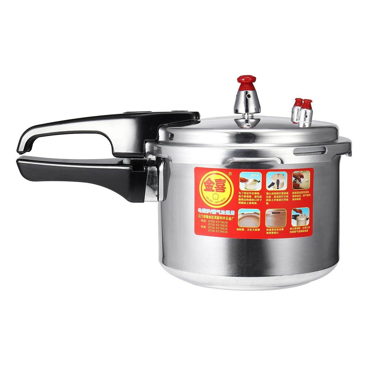 22cm Aluminium Commercial Grade Cooker 3/4/6.3 Litre 3 Style Kitchen Tools General Purpose 18cm For Gas Of Electromagnetic Furnace