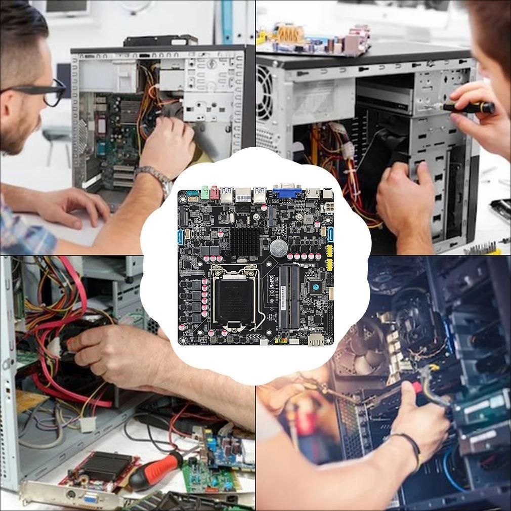 H510 ITX Industrial Control Motherboard for Intel 10/11 Core I7/I5/I3 CPU DDR4 2400MHZ 2 Channel Windows10 No GPU Slot