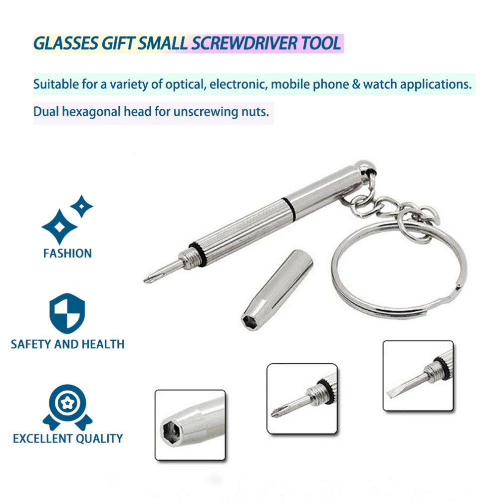 Multifunction Eyeglass Screwdriver Mini Hand Tool Sunglass Watch Repair Kit