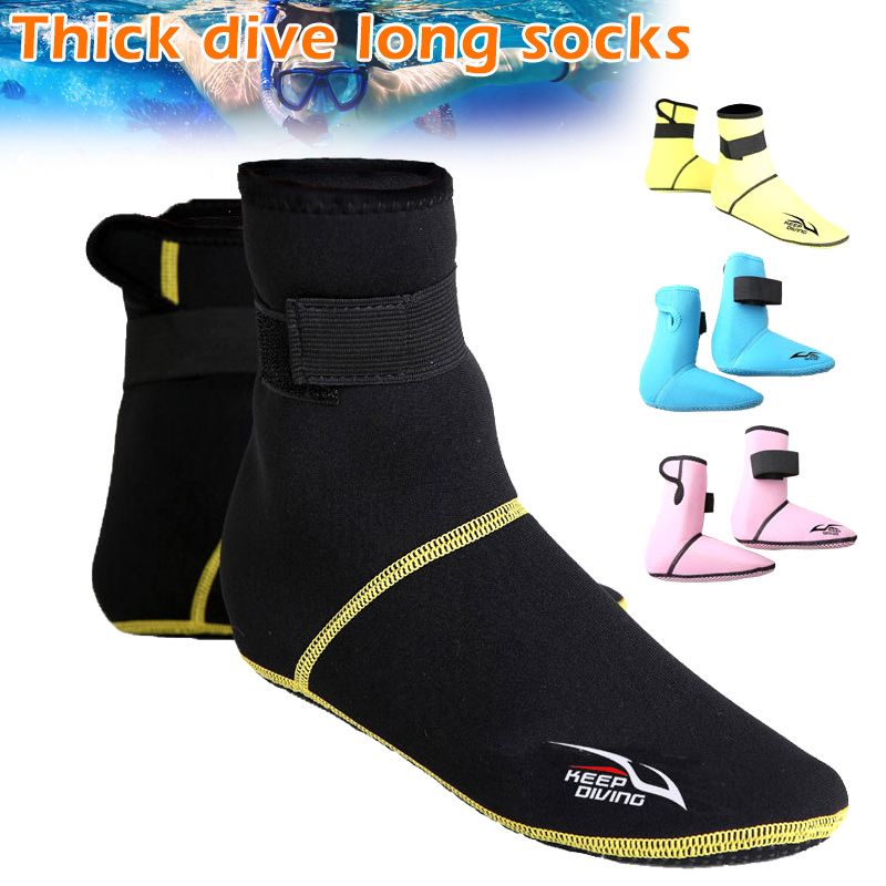 1pair Swimming Surfing Socks Thicken Breathable Hi Neoprene