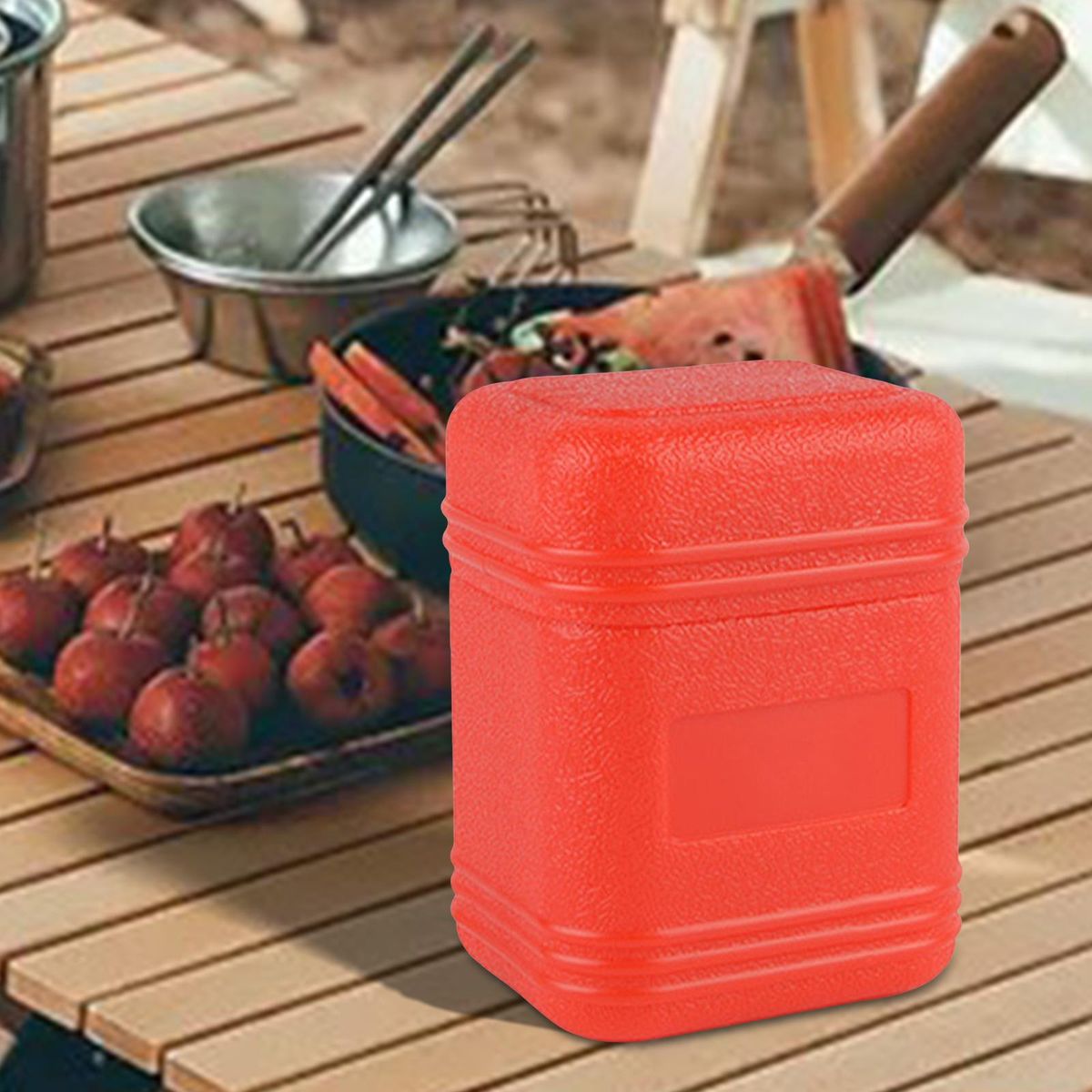 Camping  Storage Box  Furnace Case Red11.7x7.2x8.5cm
