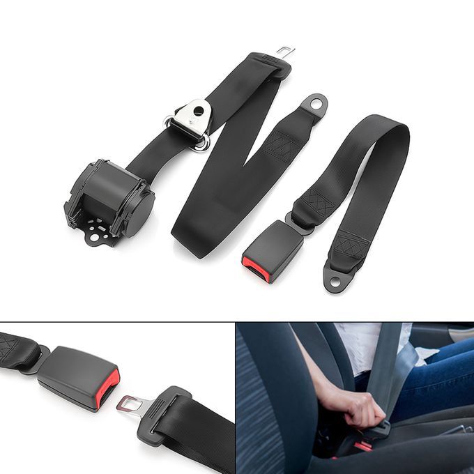 Seat Belt Protective Adjustable Polyester Quick-Black