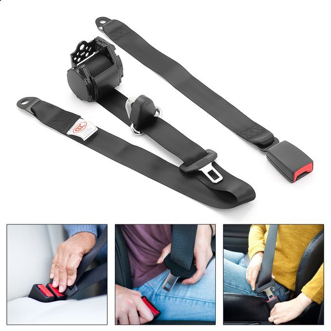 Seat Belt Protective Adjustable Polyester Quick-Black